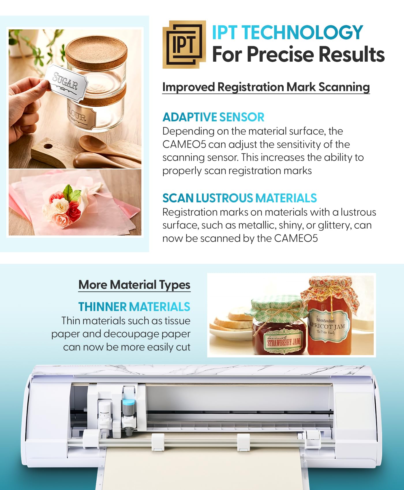 Silhouette America Cameo 5 Alpha (α) Smart Cutting Machine, Bianco Carrara (Deluxe Bundle) - Includes Studio Software, 36 Vinyl Rolls, PixScan Mat, Tool Kit & 25 Free Designs for DIY