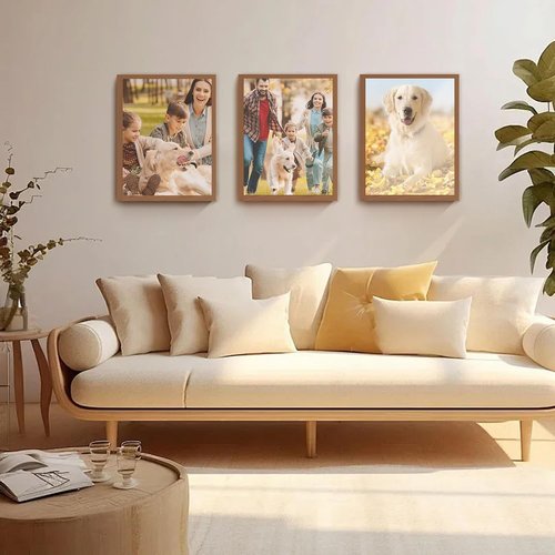 Canvas Prints - Custom Photo Wall Art | Digitally Printed Framed Canvas (8x10, Brown Wood Frame)