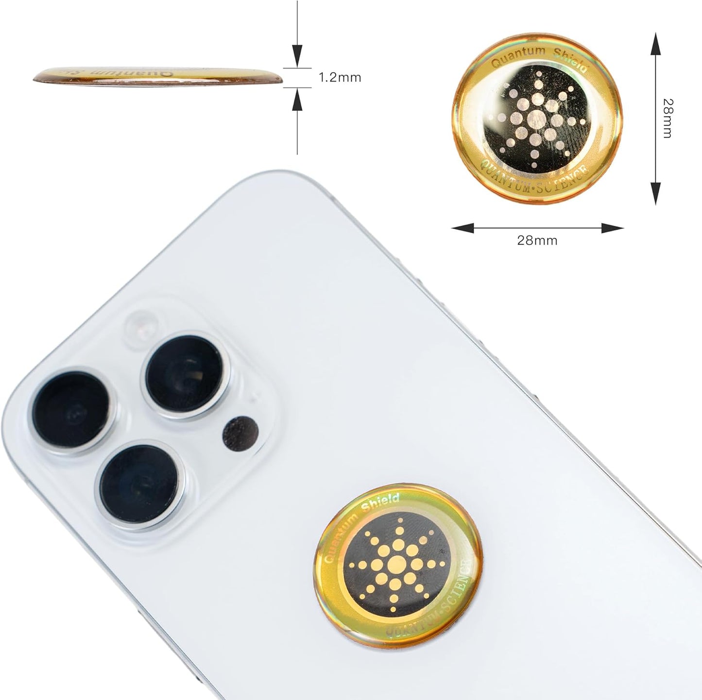 XH-carpet 5G (6Pcs EMF Stickers Blocker Neutralize Shield Protection from Cell Phones cased and Electronic Devices WiFi