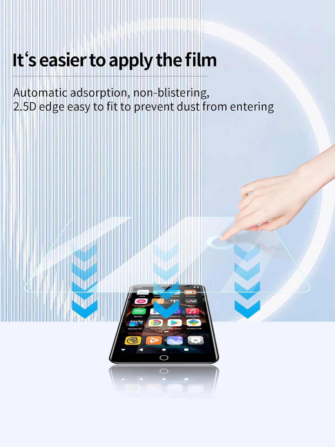 UYRUREL MP3 5-inch MP4 MP3 3 Pack. Screen Protector for SWOFY Player Touch Screen Android Player, High-definition