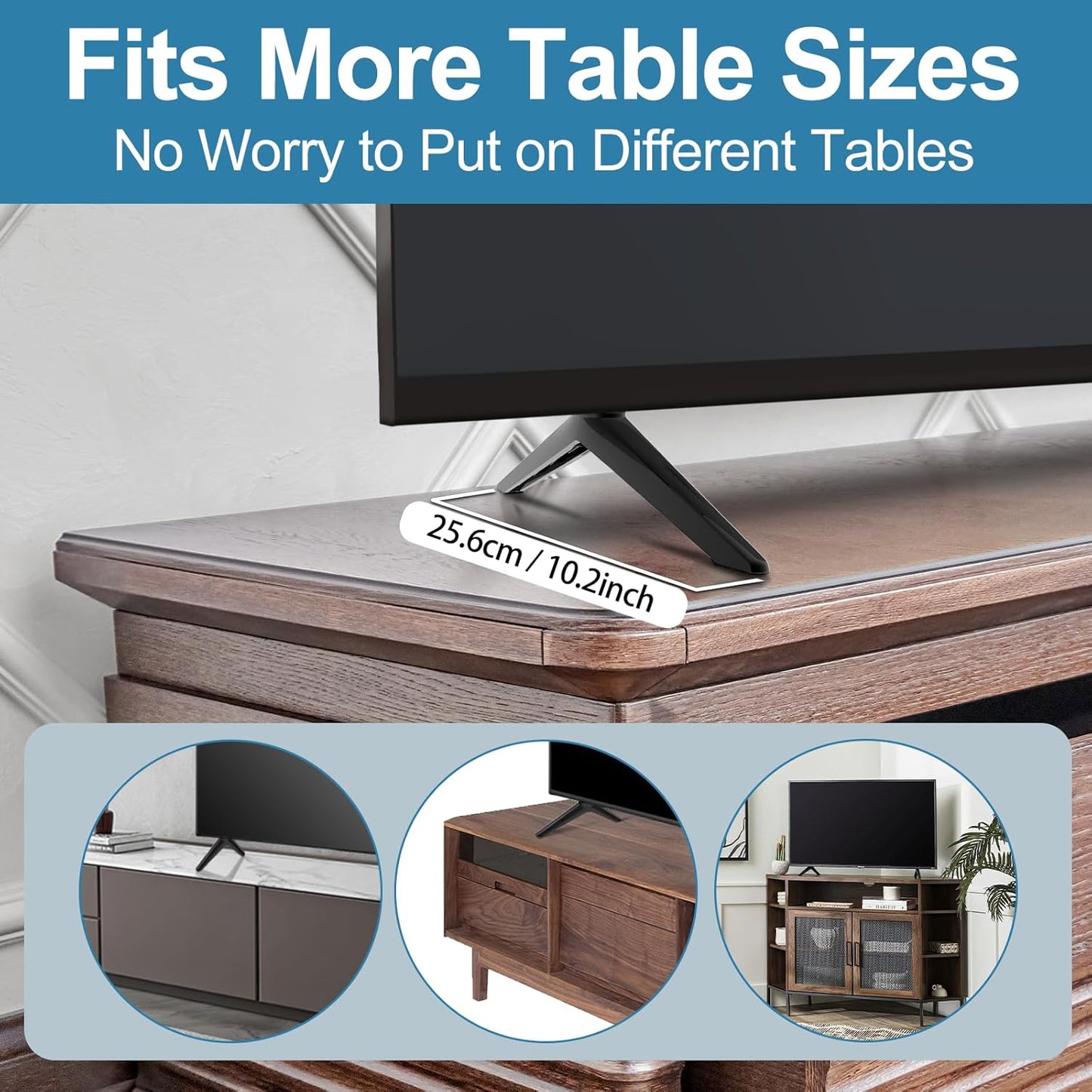 Yaotieci TV Legs for Onn Roku TV Stand Legs, Base Stand Only for Onn Roku, Please Measure The Distance Between The