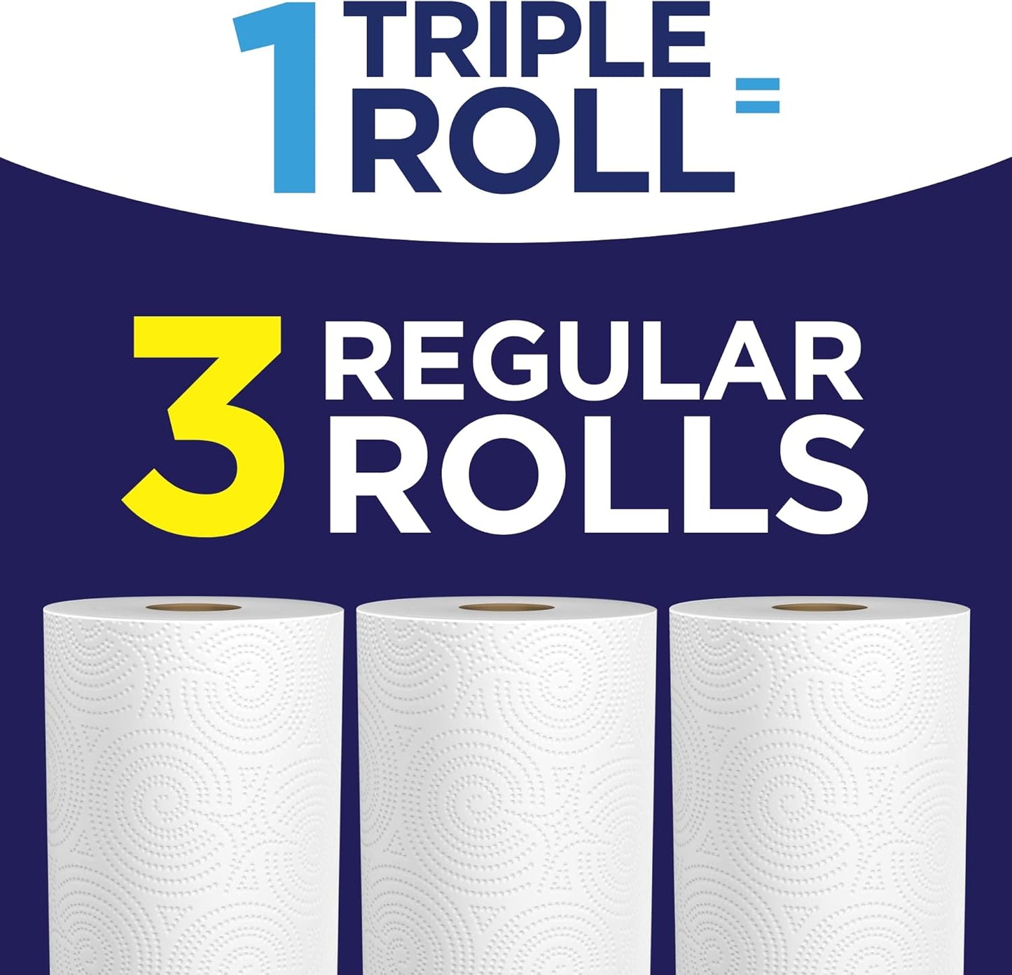 Sparkle Paper Towels - Pick-A-Size, 3 Triple Rolls, Convenient Pack of 2 for Easy Cleaning