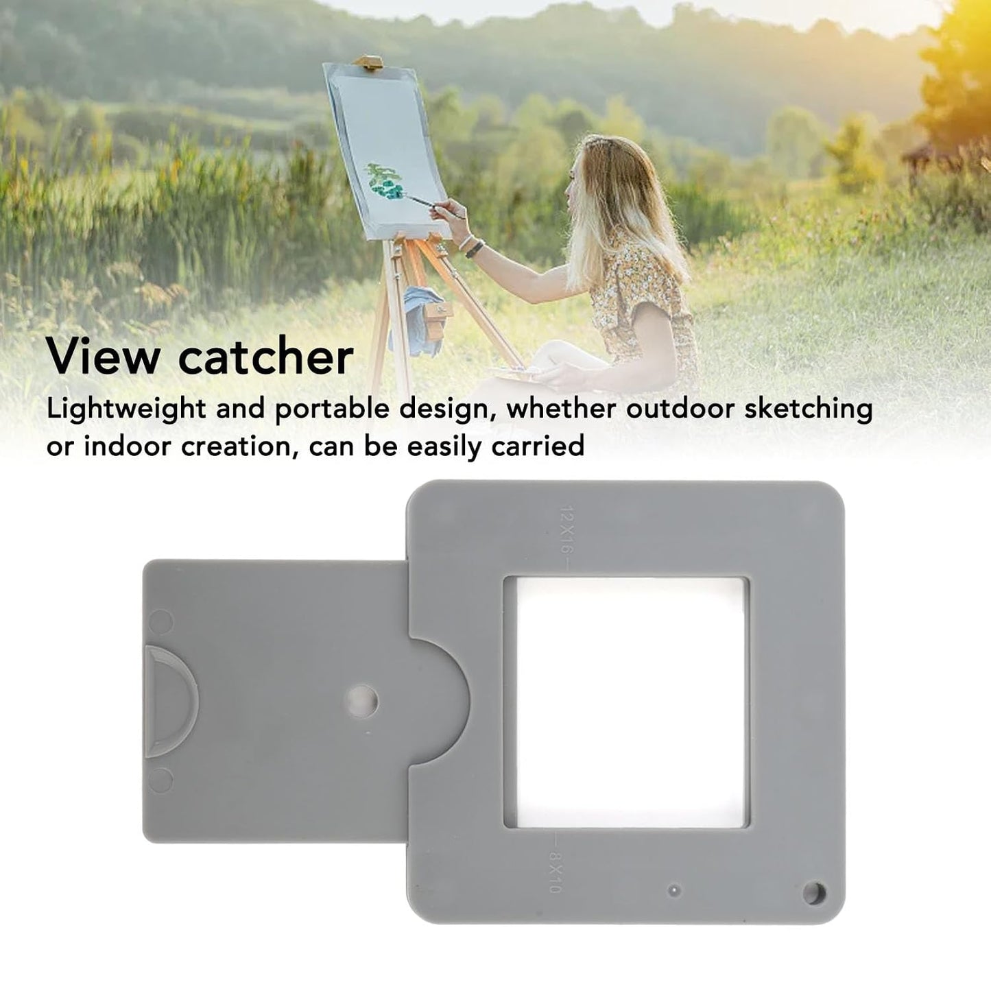 Yosoo Adjustable Viewfinder, Adjustable Sliding Mechanism for Photography Architecture Landscape Plastic Material