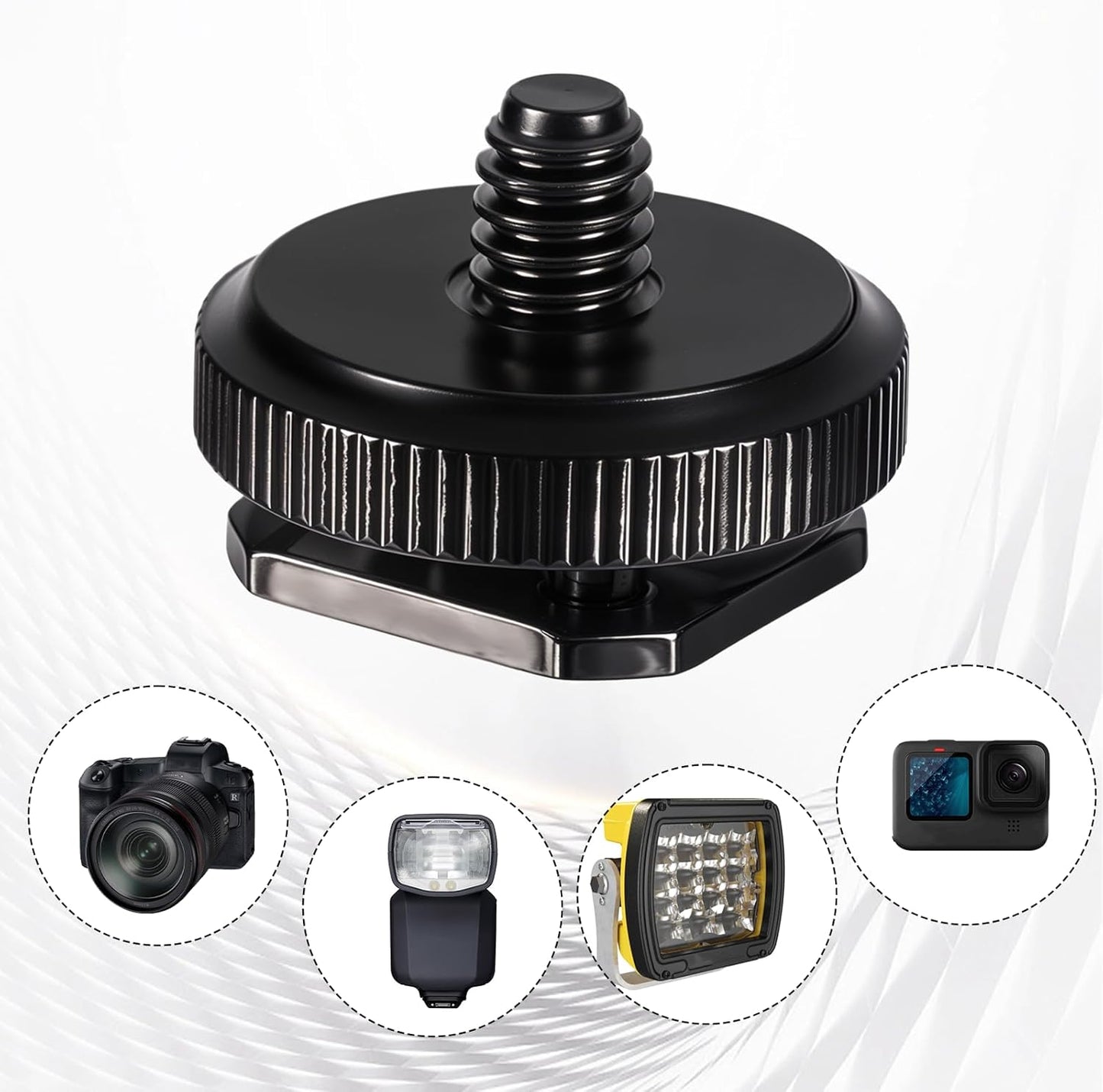 FdcLixuvol 4 1/4 Inch Pcs Camera Adapter Screws, Compatible with Versatile Flash Hot Shoe Mounts for DSLR Camera Rigs