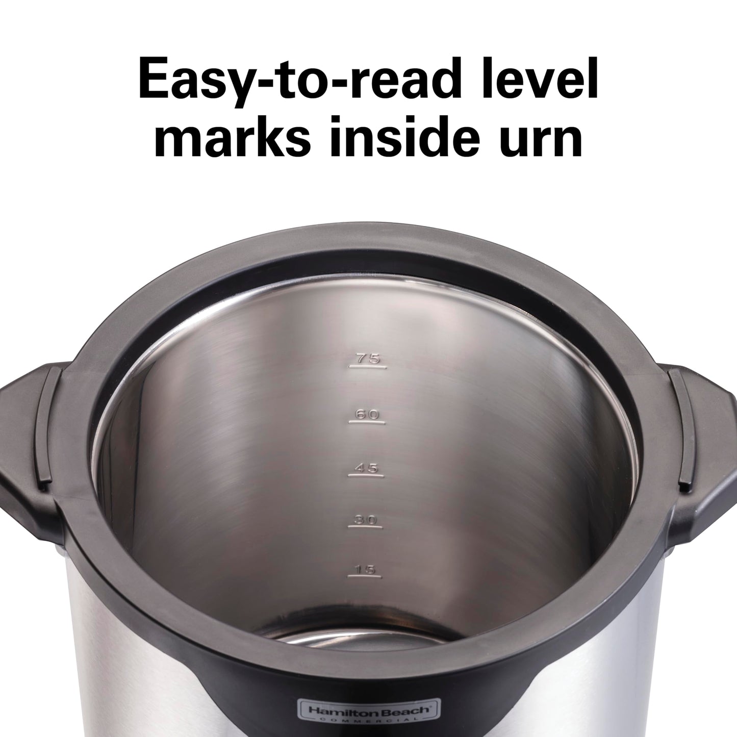 Hamilton Beach Commercial 75 Cup Stainless Steel Coffee Urn, Double Wall Insulated, 120V (HCU075S)