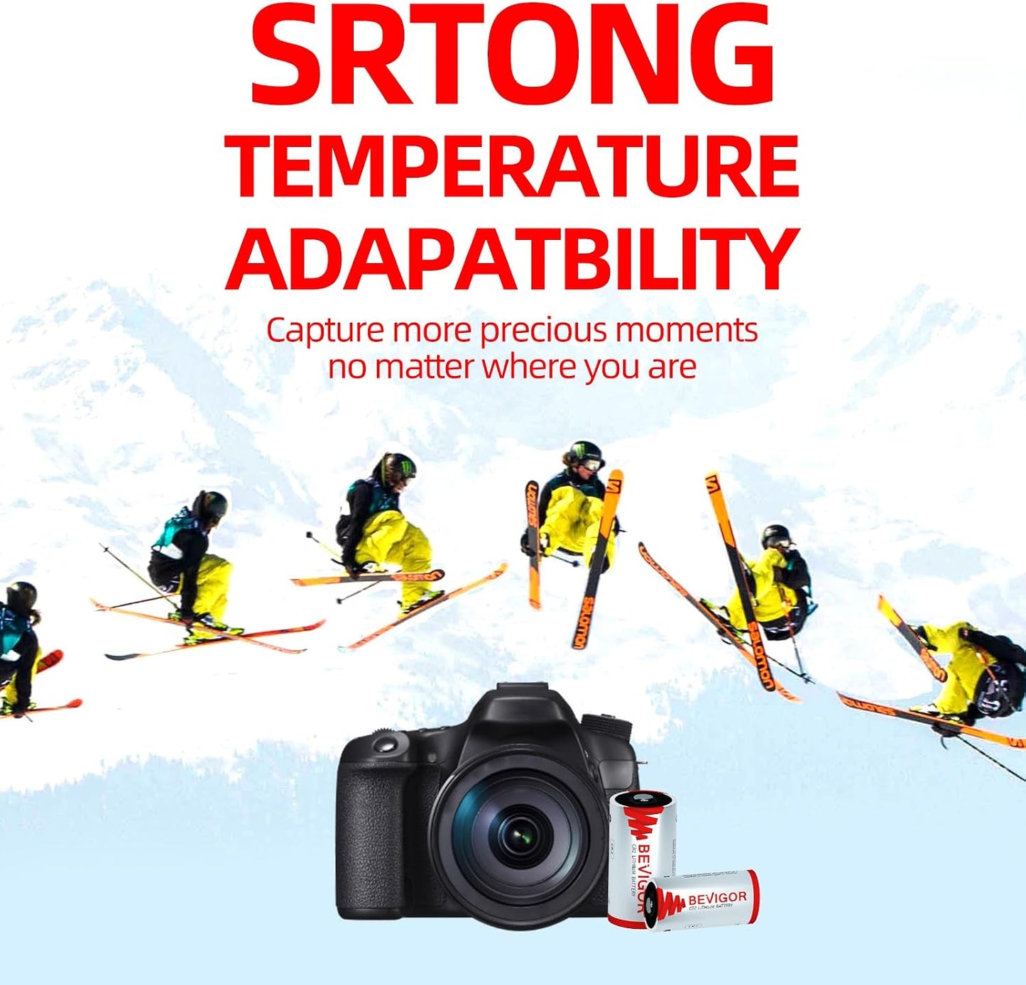 BEVIGOR CR2 3V 12 Pack, 900mAh CR2 CR2 Lithium Battery Camera Battery, Lithium Batteries Video and Cameras, Range