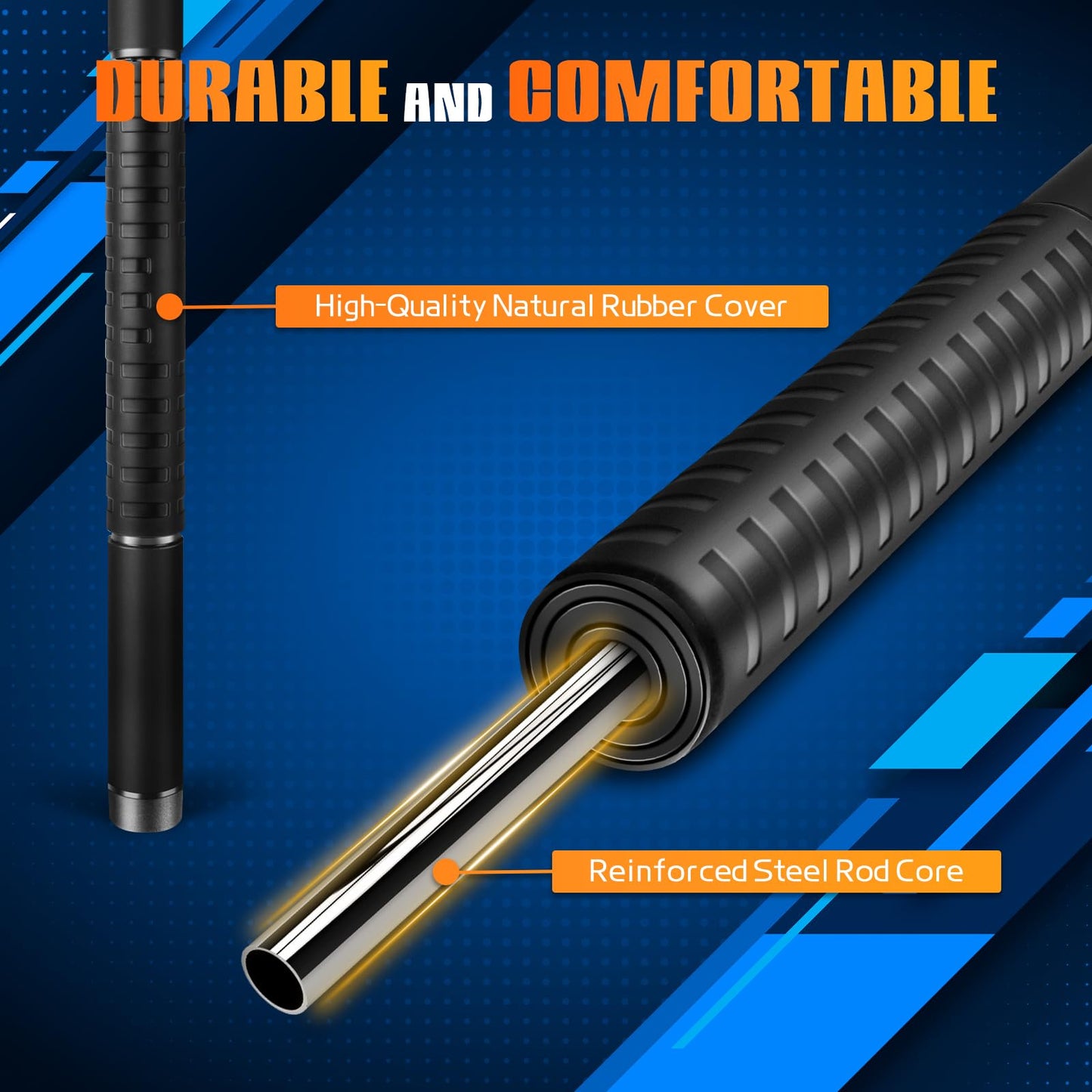 Muscle Roller Stick, Massage Roller for Muscle Deep Tissue Massage, Calf Roller for Myofascial Release, Therapy Roller Stick for Back, Legs, Arms, Waist, and Shoulders Full Body Use (Black)