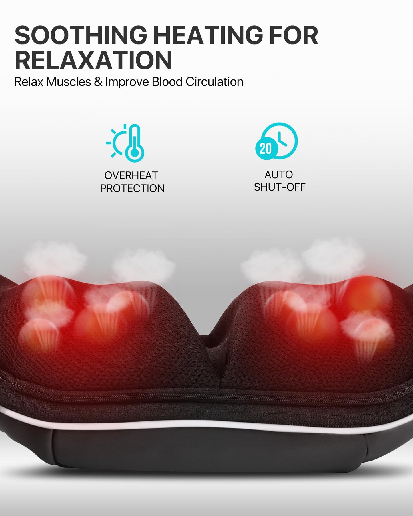 ALLJOY Neck Massager for Pain Relief Deep Tissue with Heat, HSA 3D Kneading Shiatsu Neck and Back Massager for Shoulder Full Body Home Office Car Use, Gift for Dad Men Mom Women FSA