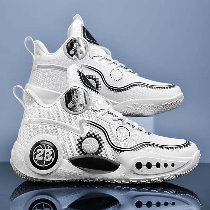 Boys Basketball Shoes Breathable Indoor Athletic Shoes Youth Outdoor Fashion Sneakers Comfortable Basketball Shoes for Girls