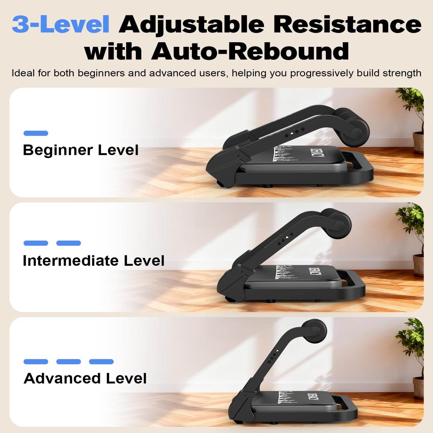 DERACY Sit Up Exercise Equipment, Adjustable Ab Machine, Multi-Functional Sit Up Machine, Ab Workout Equipment, Ab Trainer Machine for Women Men (Black Gray)
