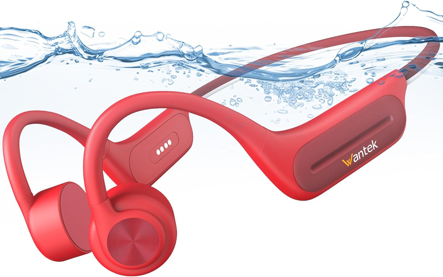 32GB MP3 Player,IP68 Swimming Headphone,8H Wantek Open Ear Headphones,Bone Conduction Bluetooth Headphones