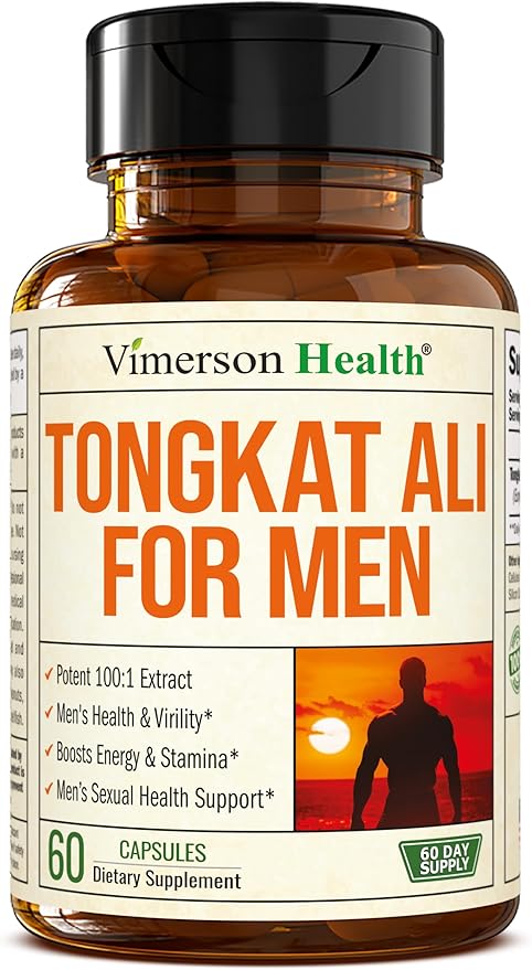 Longjack Tongkat Ali 100:1 Extract - Potent Testosterone Supplement for Men with Tongat Ali? ??Male Enhancing Supplement for Pre Workout Energy & Strength ??Muscle Builder for Men ??2-Month Supply