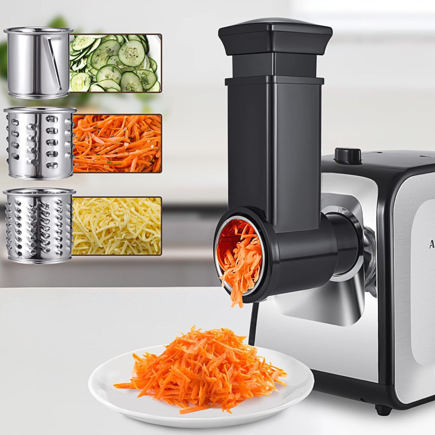 ALTRA LIFE Meat Grinder, Sausage Stuffer, [2800W Max] Electric Meat Mincer with Stainless Steel Blades & 3 Grinding Plates,Sausage Maker & Kubbe Kit for Home Kitchen & Commercial Using