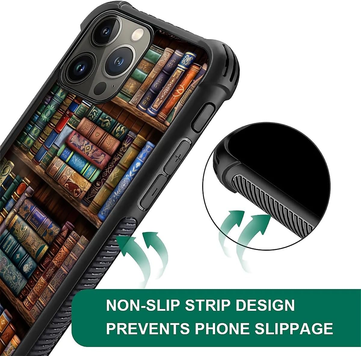 CARLOCA 16 Compatible with iPhone Pro Case, Design for Girl Shockproof Anti-Scratch Hard PC Back Case Fashion Pattern