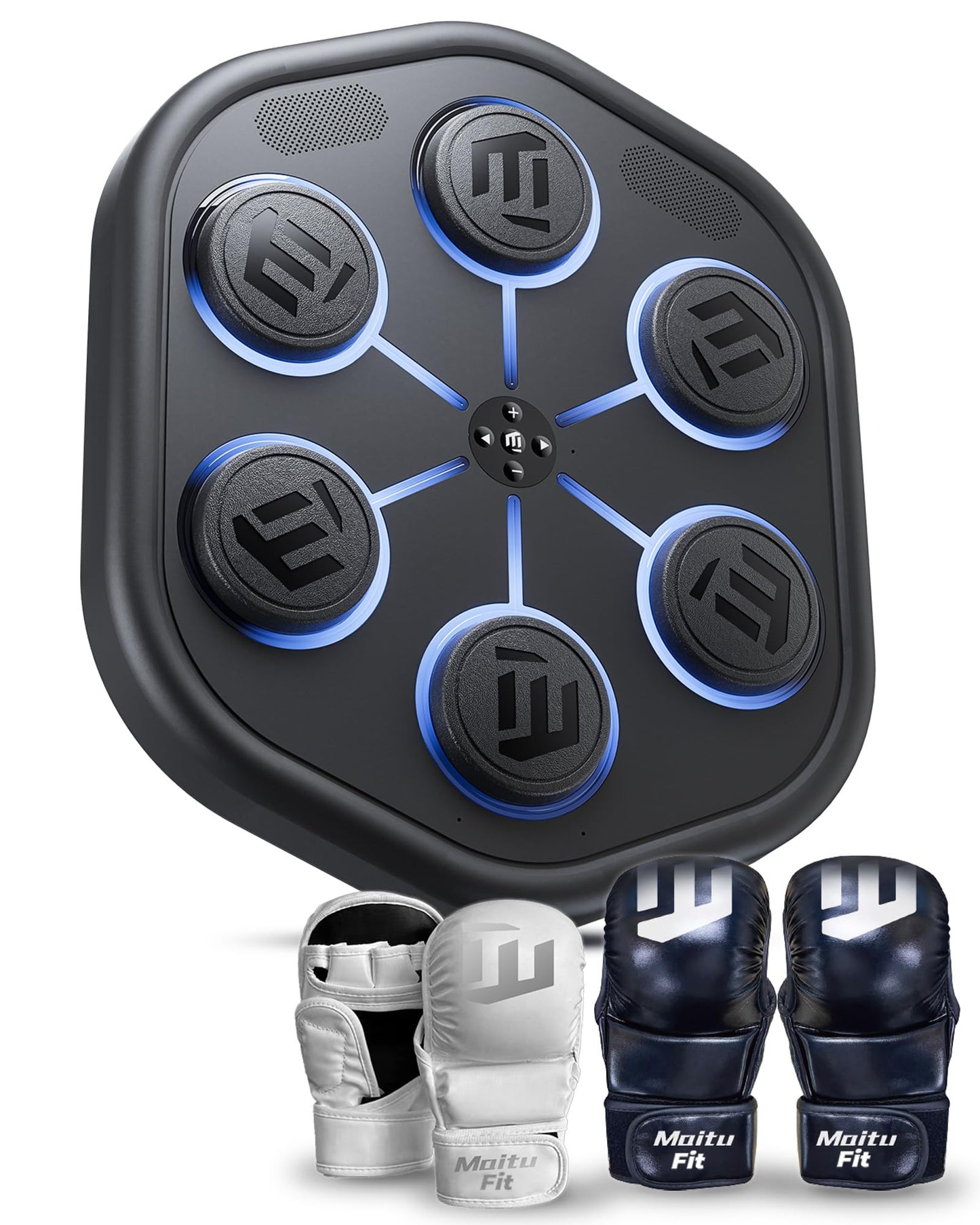 MAITUFIT 2026 Upgraded Music Boxing Machine M5, Smart Wall-Mount Punching Bag with 24H Standby, 4000+ Music, 160 Synced LED Lights, APP Control, Stereo Sound, Wall-Mount Punching Bag for Home Gym