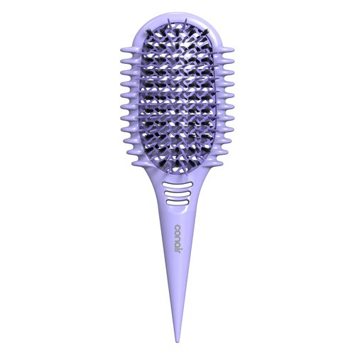 Conair Curl Define Pro Hair Brush - Frizz-Free Detangling & Curl Definition | Dual-Vent Design, Mixed Bristles