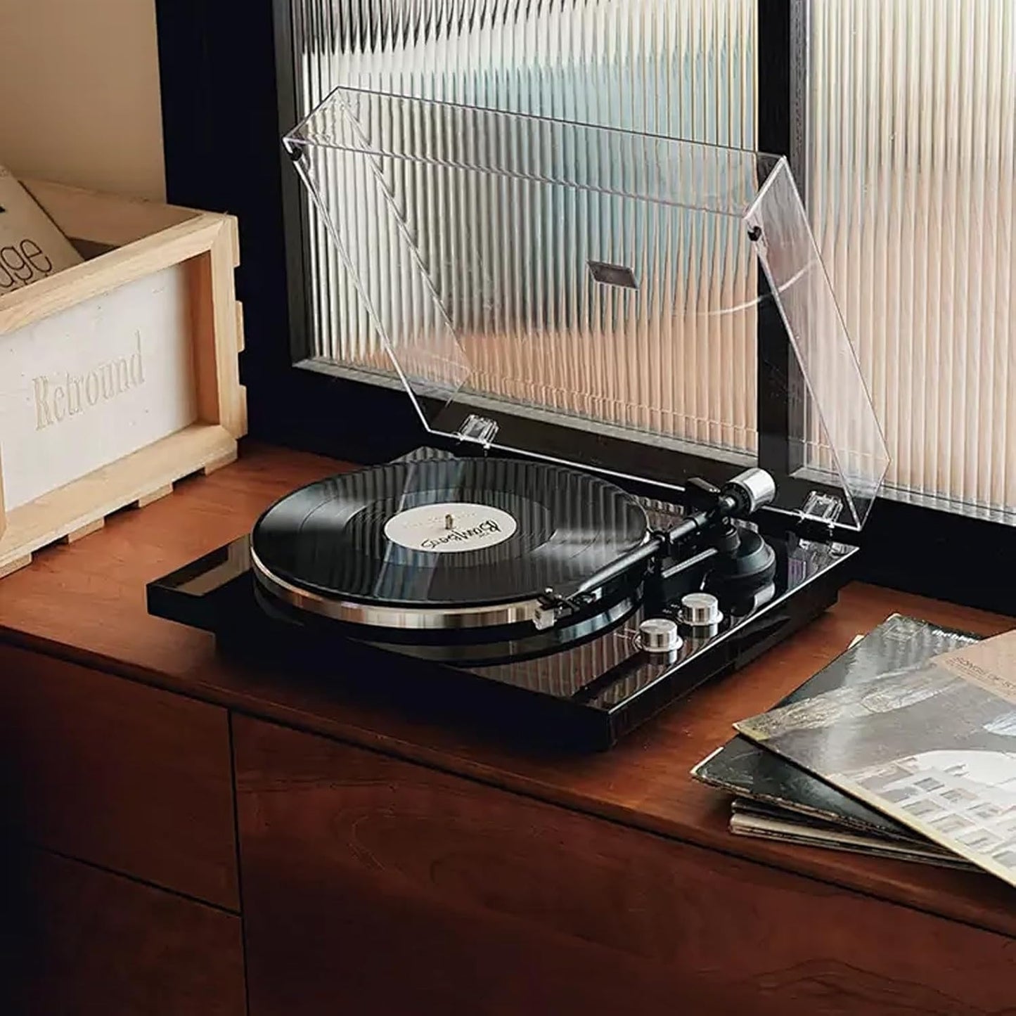Whoasyst EZCAP613P MP3 33/45RPM Record to Converter with USB Integrated Auditory Speed Music Player