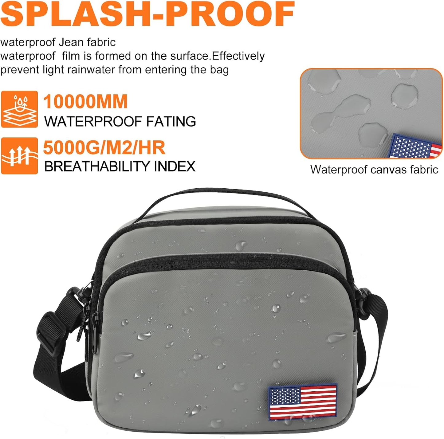 TULLIO Besnfoto Camera Bag Small Purse Crossbody Camera Shoulder Case Waterproof Canvas Cute Compact Photography Bag