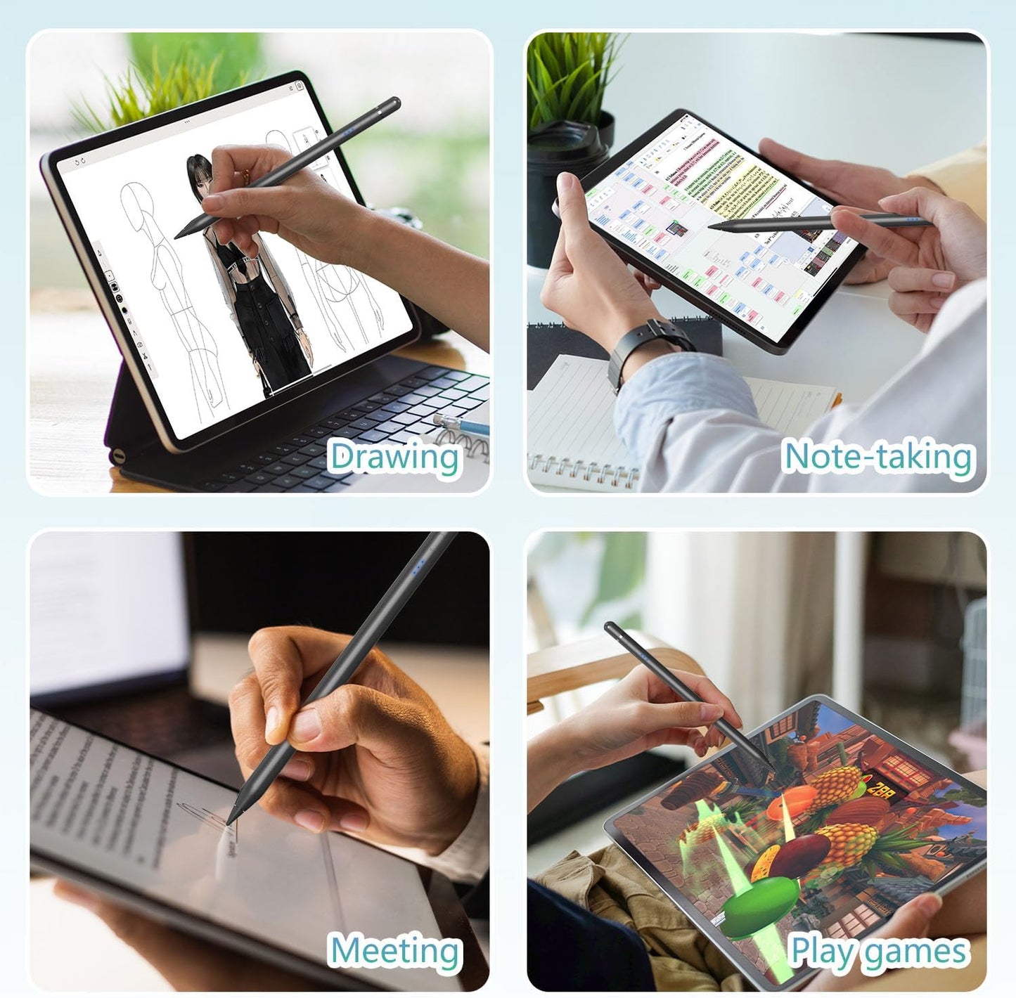 Xpencifan 1st 2nd 11/12.9/13, iPad Pencil Generation for iPad, Stylus Pen for Pencil Generation with Magnetic Charging