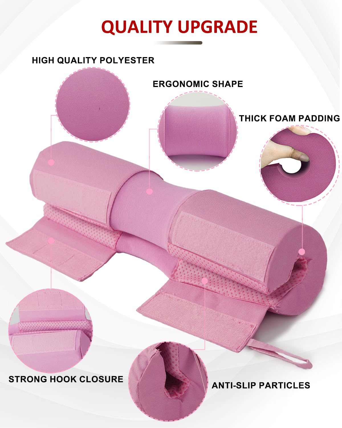 Barbell Squat Pad Nylon Padding AntiSlip- Thick Foam Barbell Pad for Squats Cushion, Lunges&Bar Padding for Hip Thrusts - Standard Weight Bar Pad - Provides Cushion to Neck Shoulders Training