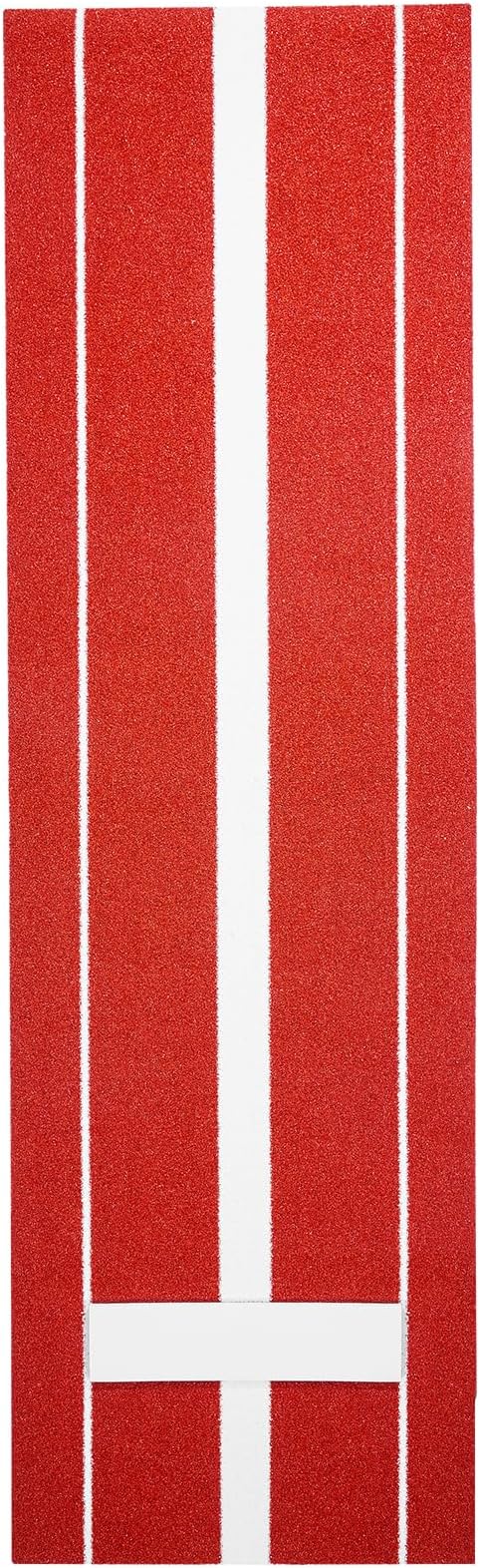 VEVOR 10x3ft Softball/Baseball Pitching Mat with Rubber Mound - Anti-Fade Turf & Anti-Slip Foam Backing, Portable Fastpitch Training Aid for Indoor/Outdoor Practice (Red/Green)