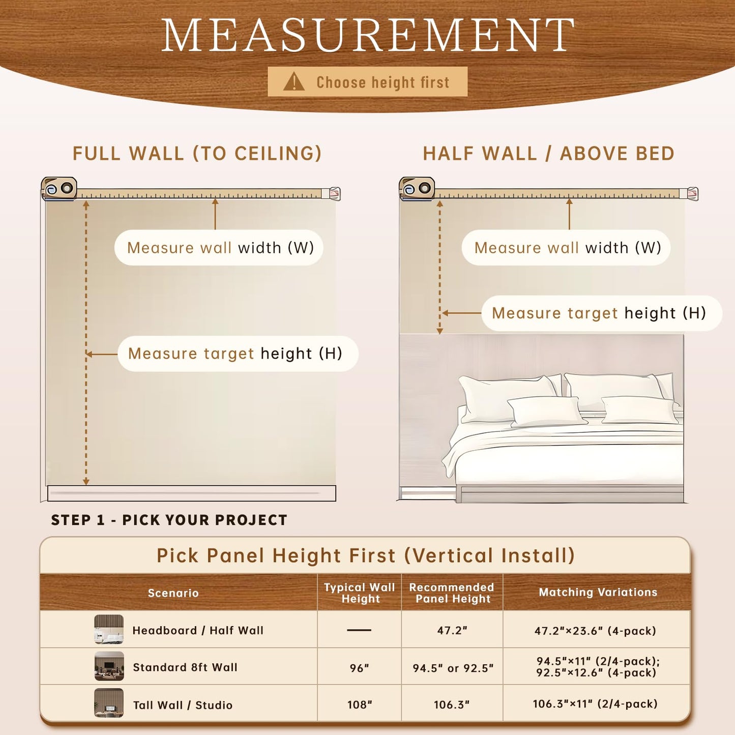 RITOLLO 4 Pack Wood Panels for Wall, 47.2"×23.6"×0.7" Wood Slat Acoustic Panels for Wall, Soundproof Panels, 3D Fluted Panels for Interior Wall Decor (Natural Walnut)