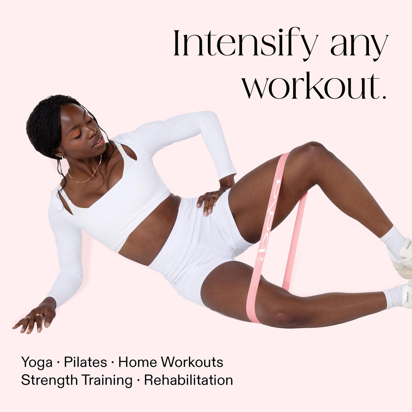 Bala Booty Bands Resistance Bands for Women & Men, 5-Pack - Elastic Exercise Bands for Working Out - Wrist, Ankle, Legs & Booty Bands - Workout Resistance Bands for Yoga, Pilates, Strength Training
