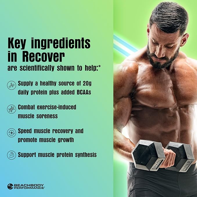 BODi Recover Whey Protein Powder Blend??Post-Workout Orange Whey Supplement for Muscle Recovery with 20g Protein, BCAAs, Pomegranate Extract - Fast Recovery - 20 Serving Tub