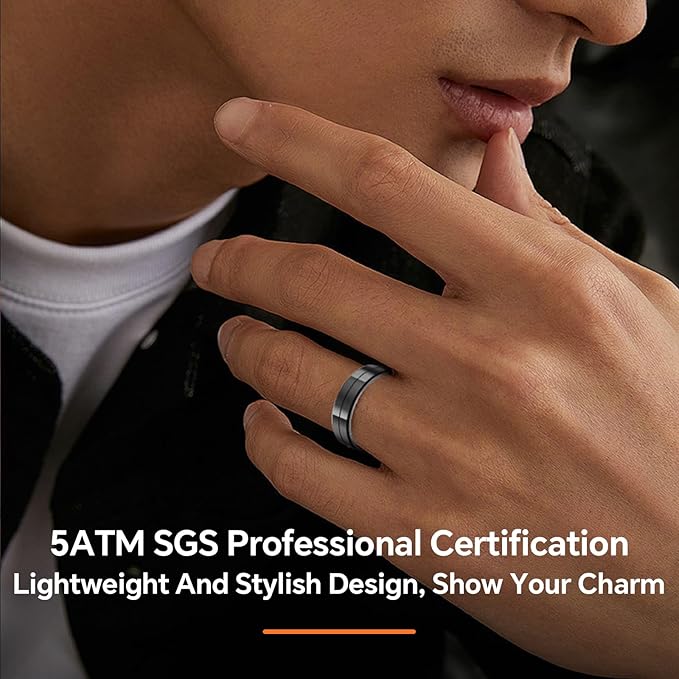 Smart Ring for Men and Women with Charging Case, Lifetime Free App Subscription, Ultra-Light and Thin Fitness Tracker, 24/7 Tracking of Activity, Health, Sleep, and Blood Oxygen