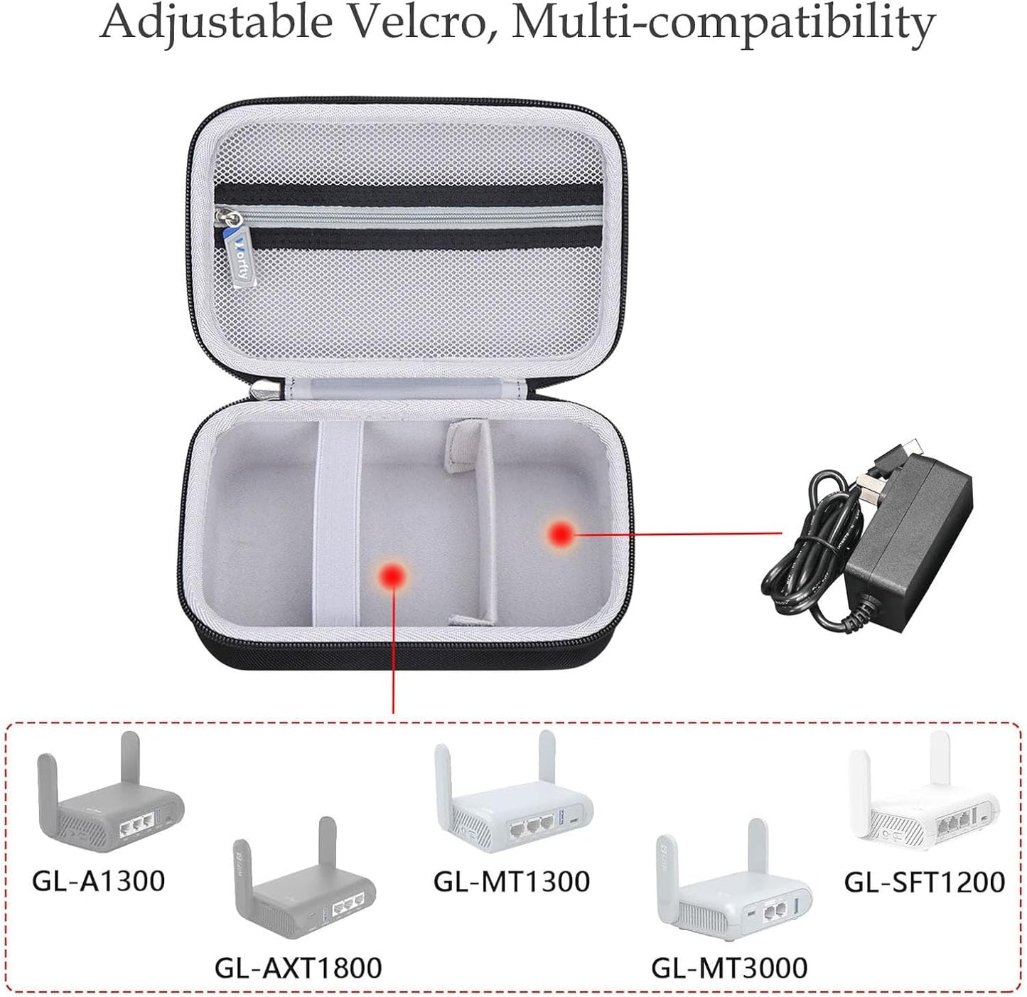 worfty SFT1200(Opal)/ MT3000/ MT1300/ A1300 Travel Router Case for GL Secure Wireless Travel WiFi Router (Case Only)