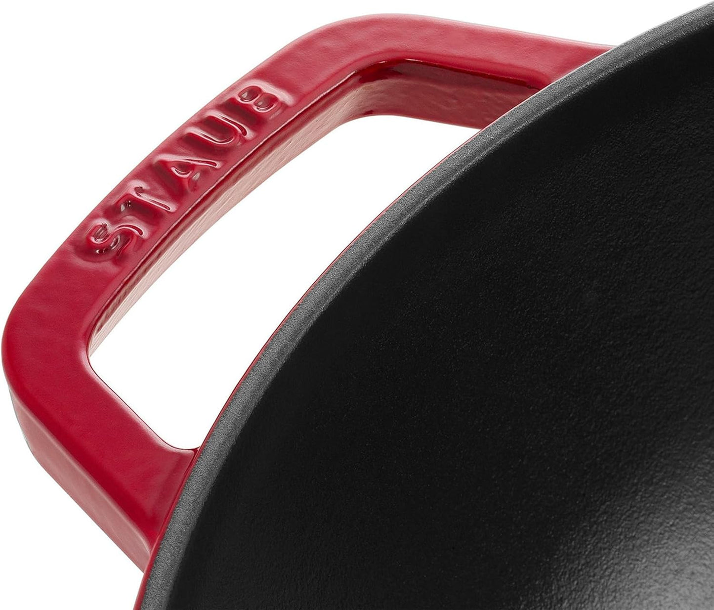 STAUB Cast Iron Dutch Oven - 4.5-Quart Perfect Pan for 4-5 Servings | Made in France, Cherry