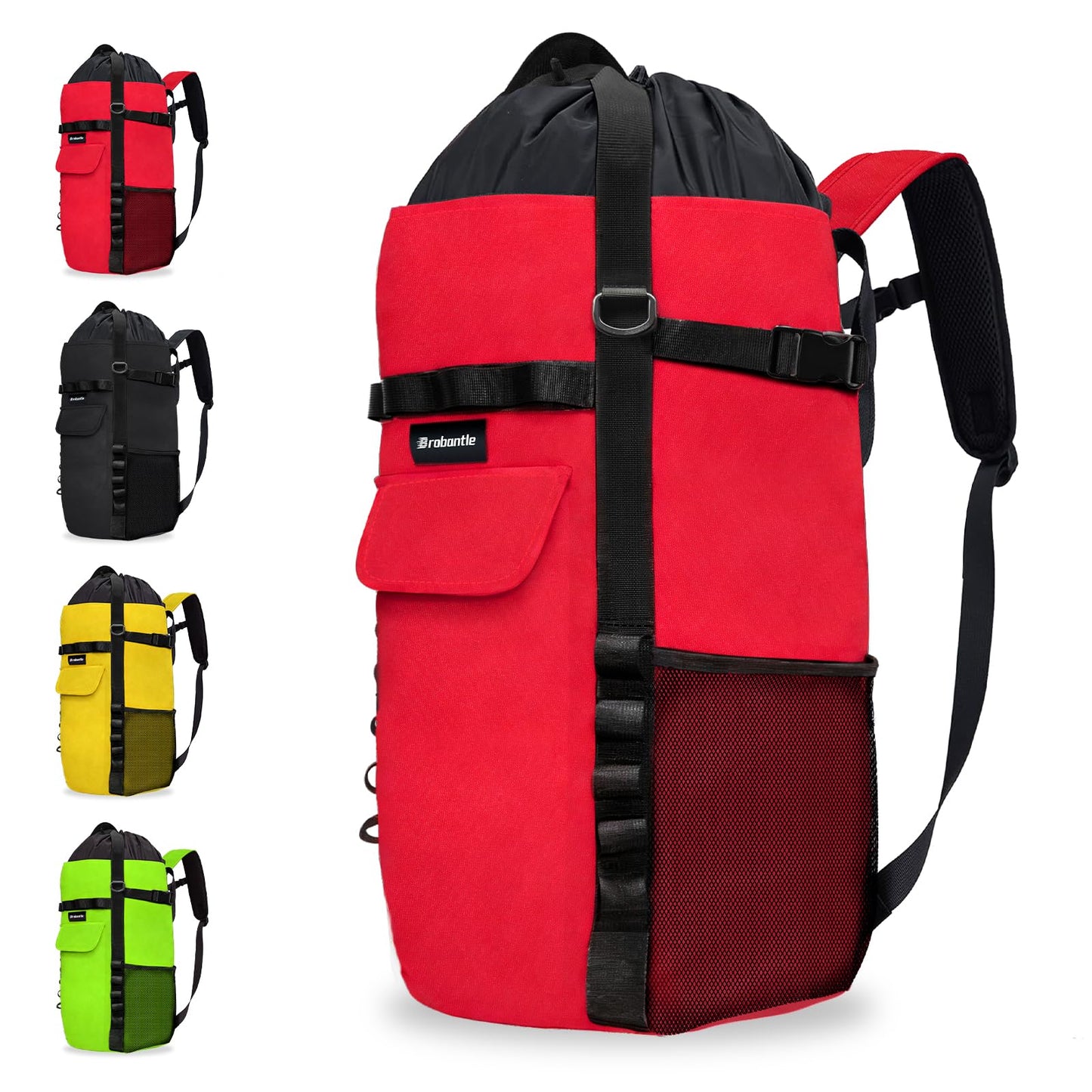 Brobantle Climbing Rope Bag,Large Capacity Arborist Tree Rope Storage Bag,Waterproof Outdoor Rock Climbing Gear Bag