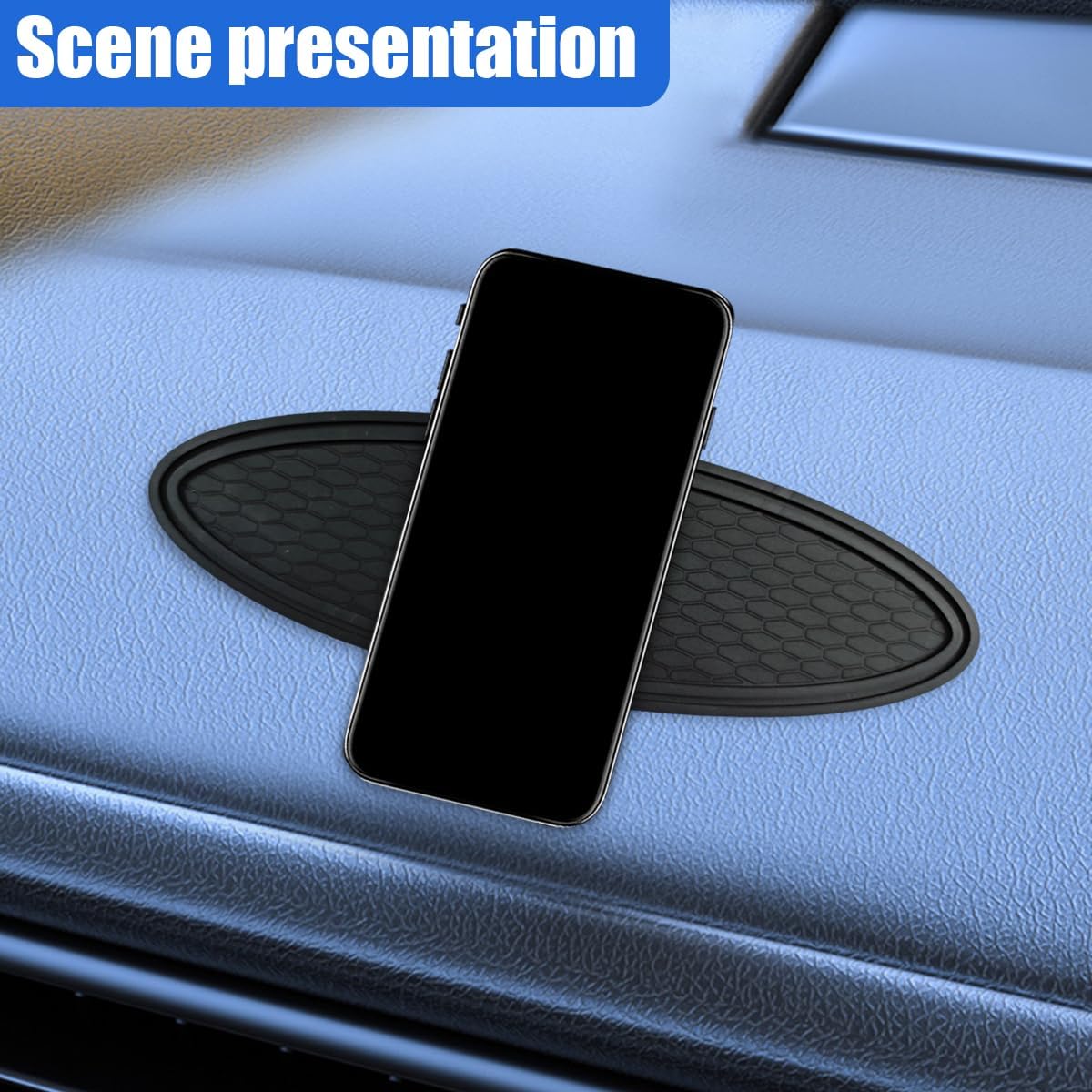 Craedli 11.33.5 Inch Car Dashboard Anti-Slip Mat, Anti-Slide Sticky Dash Pad Car Strong Gripping Mat, Non Slip