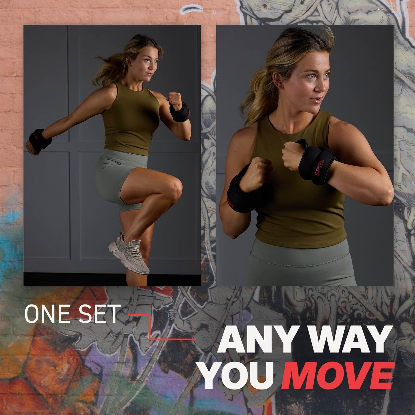 SPRI Thumblock Wrist Weights - Arm Weights Set for Women and Men - Upper Body Conditioning and Endurance Tool - for Home Gym and Fitness Classes - One Size Fits Most - 4lb Set (2lb Each)
