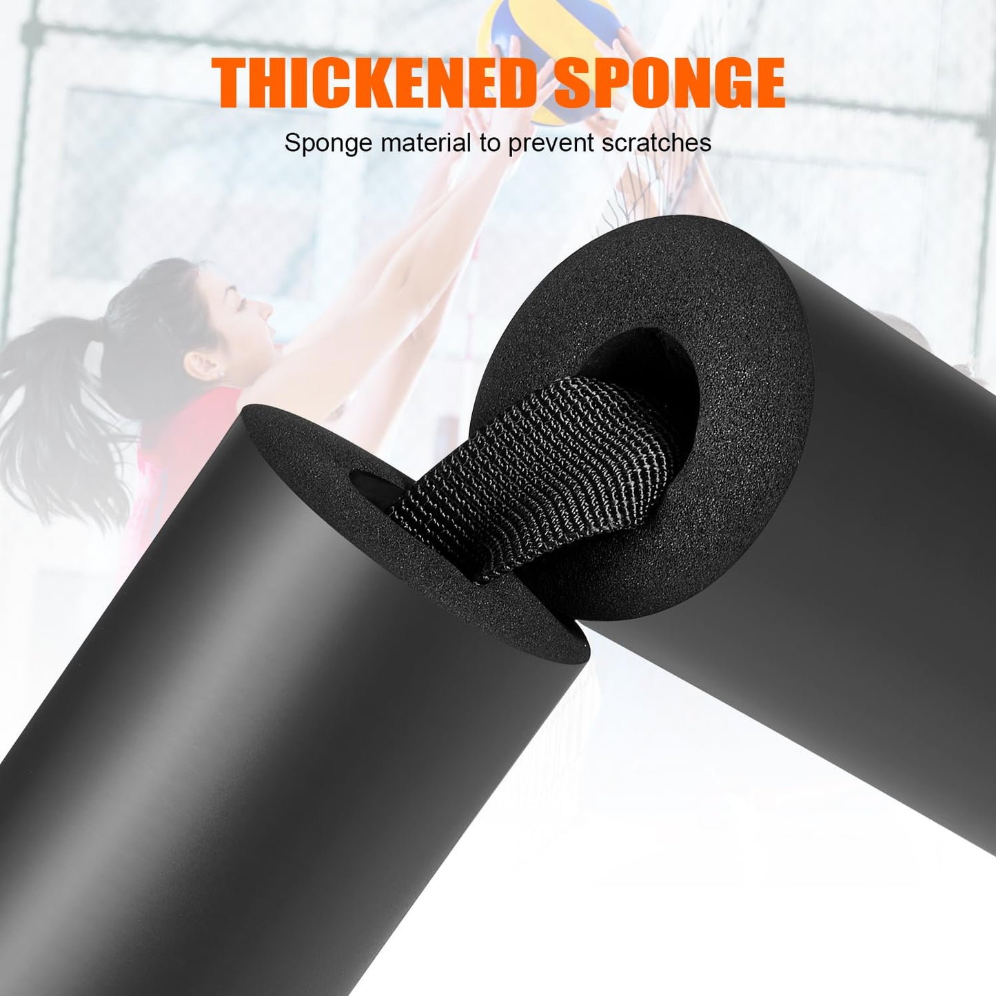 UZTUGG Volleyball Spike Trainer, Volleyball Training Aids, Volleyball Attack Trainer, Adjustable Volleyball Spiking Training System can Improve Your Serving, Jumping, Arm Speed and Spiking Power
