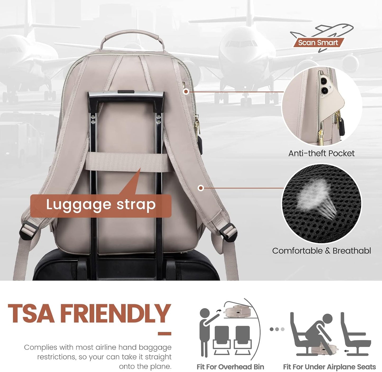 Backpack 17.3 inch,Cute Backpack Backpack LOVEVOOK Laptop for Women Womens Travel Purse,Professional Laptop Computer