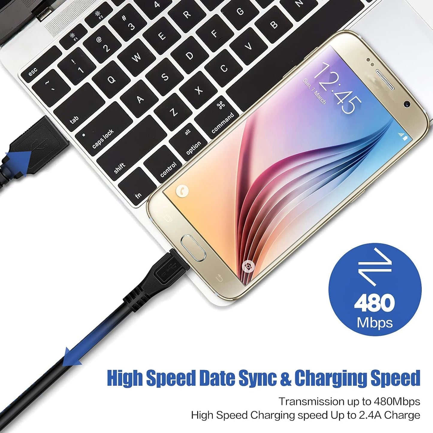 2.0 SDMX22 MP3 3Ft Replacement Micro USB PC Computer Sync Data Power Charger Cable Cord for SanDisk Sansa Clip Zip