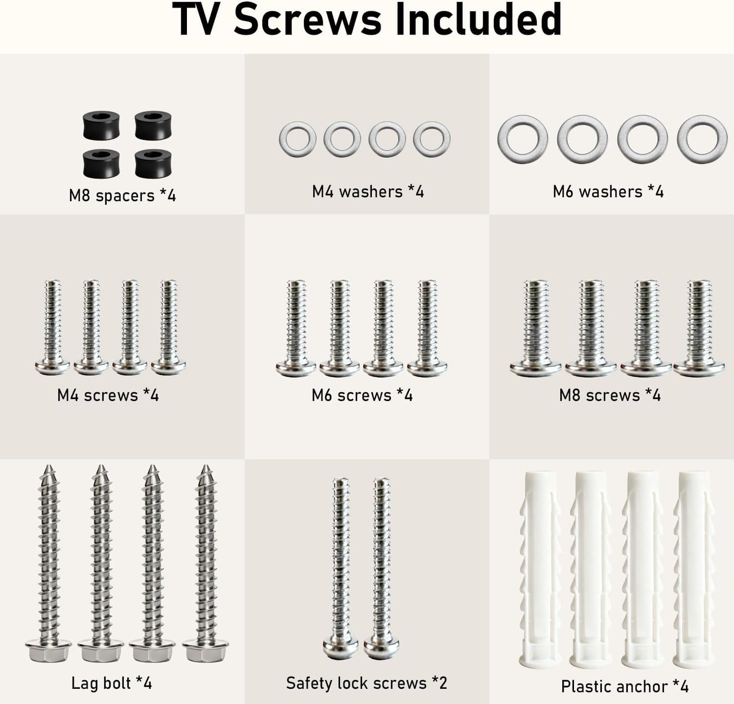 Alrhipvm 17-43 inch 66lb, VESA200x200mm Fixed TV Wall Mount Bracket, Low Profile for Most LED LCD OLED Flat Curved