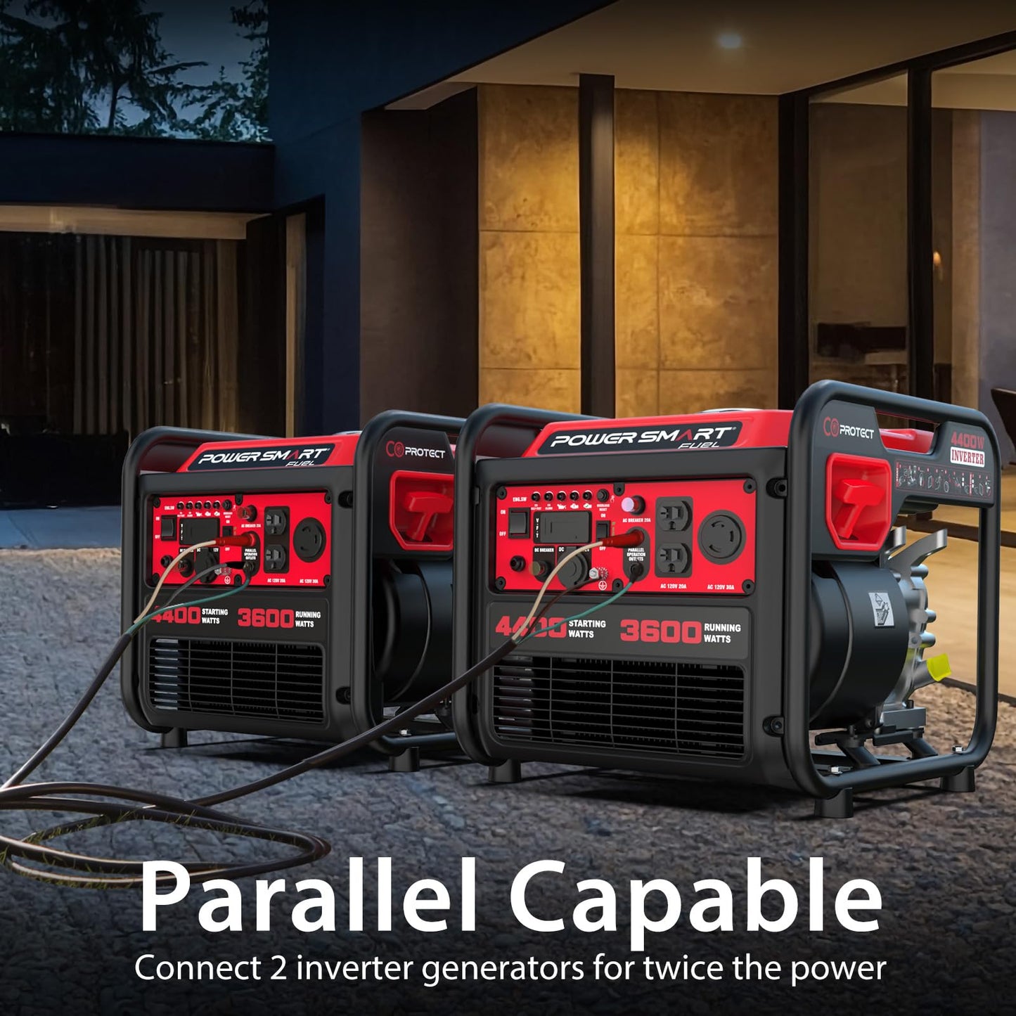 PowerSmart 4400-Watt Portable Generator with Inverter Technology, CO Protect, Home Use, DL5040C