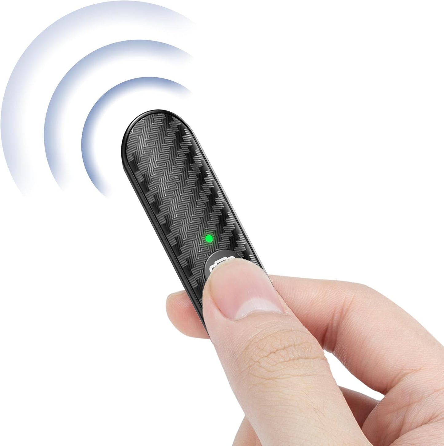 ATUMTEK 10m 5.0 Bluetooth Remote Shutter, Carbon Fiber Design, Rechargeable Camera Remote Control for iOS & Android