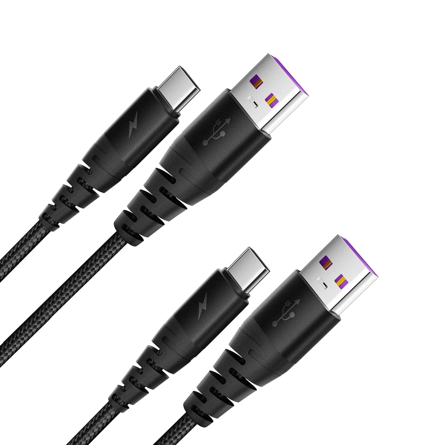 Generic 2-Pack USB A to USB C Cable Fast Charging Cable