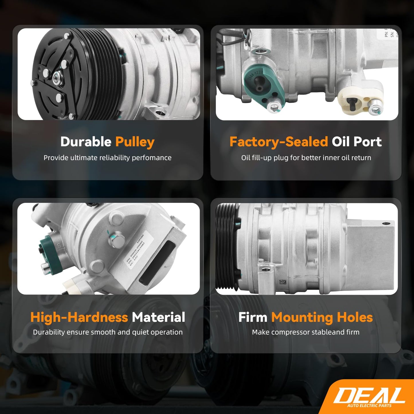 DEAL AUTO ELECTRIC PARTS A/C Compressor with Clutch Compatible with Nissan 2011 Versa 1.8L Sedan, 2012 Versa 1.6L, 2013-2019 Versa, 2014-2019 Versa Note