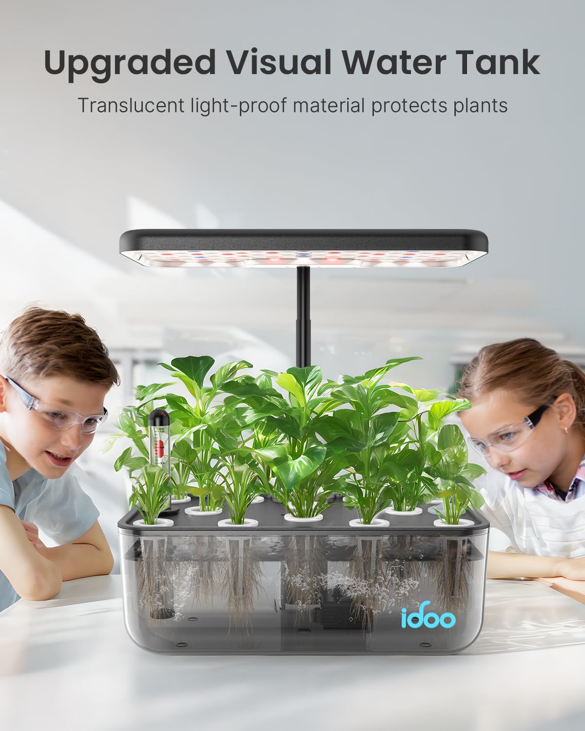 iDOO Hydroponics Growing System Kit & Growth Sponges 60 Pcs