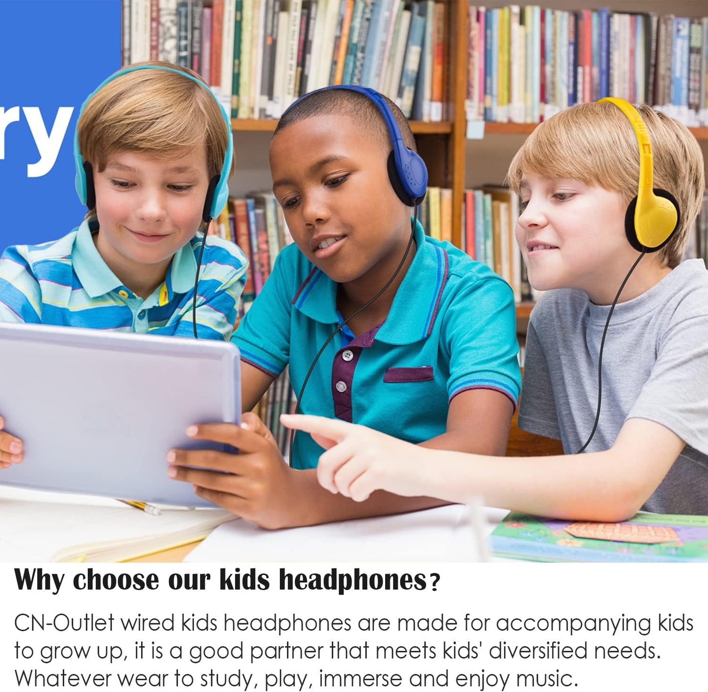 16 Pack CN-Outlet Kids Headphones Bulk Multi Color for School Classroom Students Children Toddler Boys Girls Teen