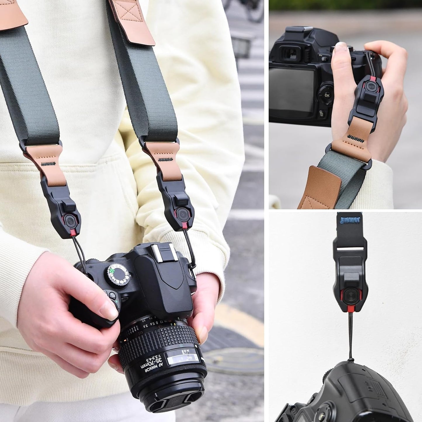 3-Layer 198 lbs Anchor Connector Suitable for Peak Design Strap Structure Load-Bearing Suitable with DSLR Mirrorless