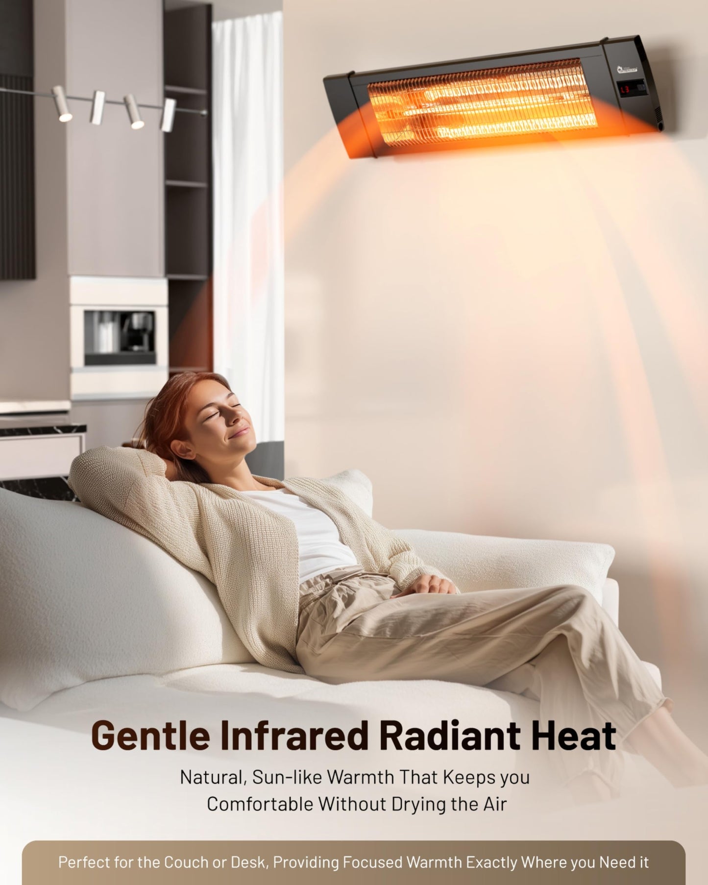 DR. INFRARED HEATER Portable Infrared Indoor and Outdoor Space Heater for Patio, Garage, Commercial & Residential With Remote Control, Without Thermostat, Black