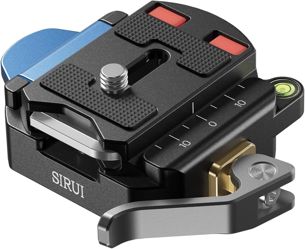 Sirui 55mm 1/4" 3/8" QC-55 Quick Release Plate and Clamp Base Kit, Camera Mount Adapter with and Thread, Quick-Release