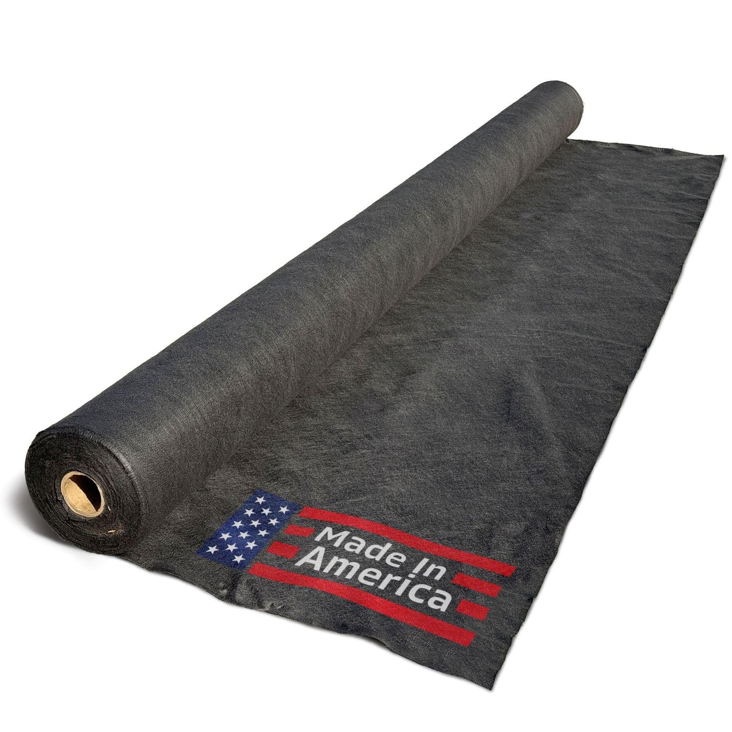 Sandbaggy 20 oz Non-Woven Geotextile Fabric (15 ft x 300 ft) - Made in USA - Driveway/Road Stabilization, Geomembrane, Retaining Wall, Geogrid, Paver Underlayment (4, Black)