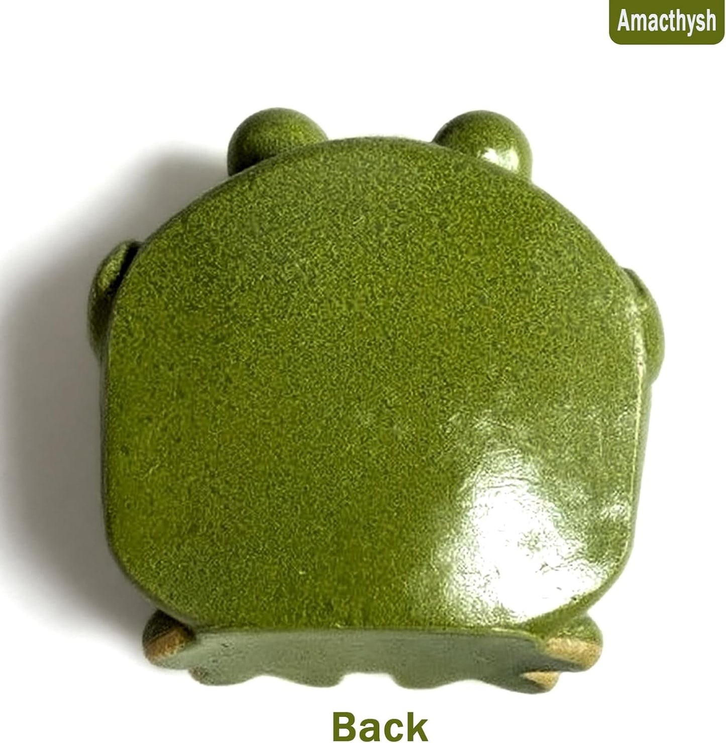 Amacthysh Cell Phone Stand with Sound Amplifier,Frog Amplifying Phone Speaker, Ceramic Desktop Cell Phone Speaker