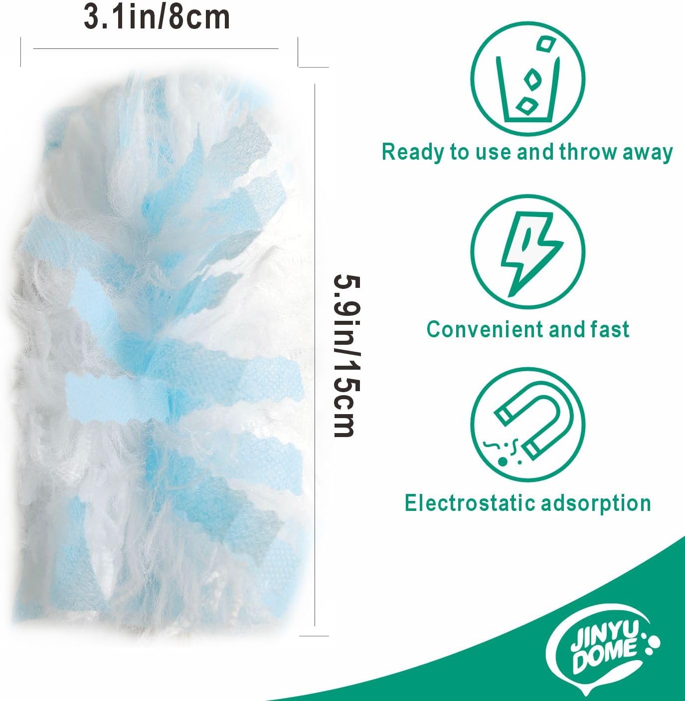 Skiennix Disposable Duster Refills - Heavy Duty Cleaning Dusters | 30 Unscented Hand Duster Refills